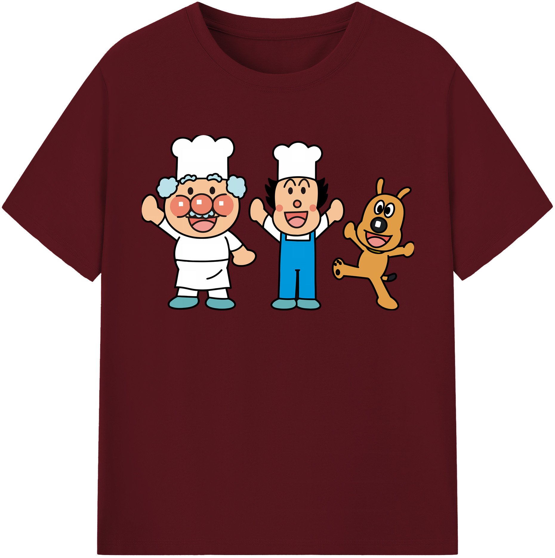 （画像用） アンパンマン Anpanman 綿100％半袖Tシャツ（フロントプリント）